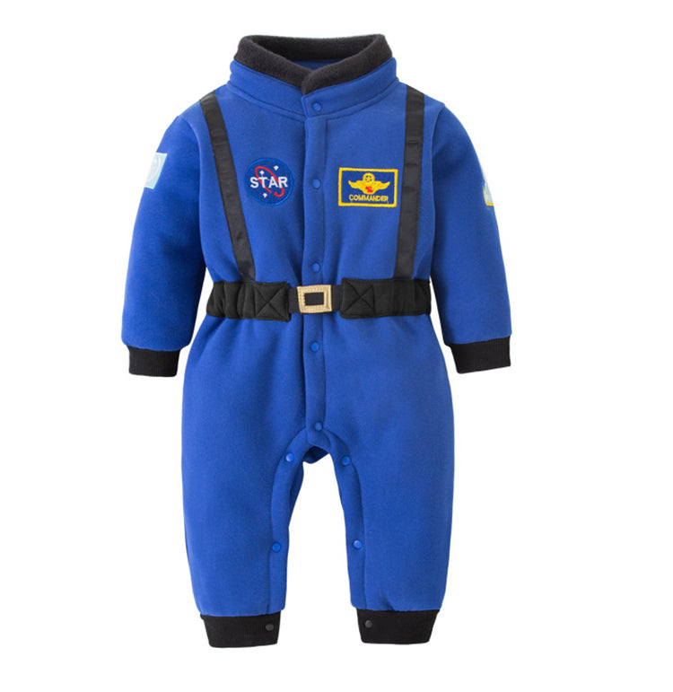 Blue Star Astronaut Baby Jumpsuits