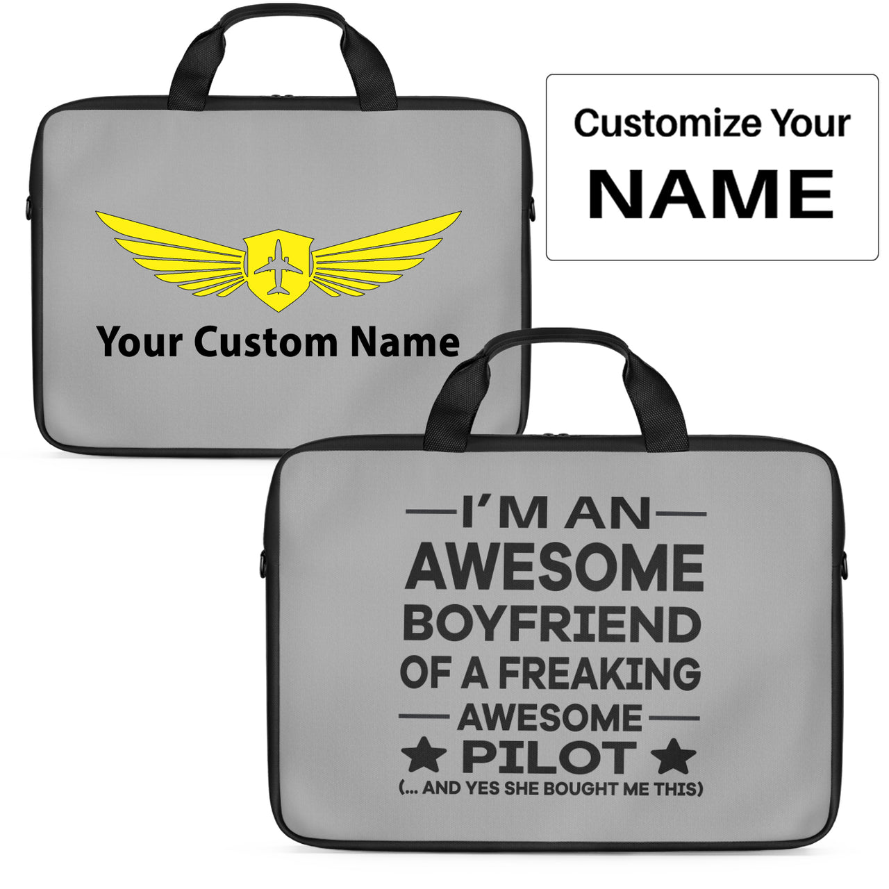 I am an Awesome Boyfriend Designed Laptop & Tablet Bags