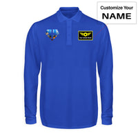 Thumbnail for Supermen of The Skies (Sunrise) Designed Long Sleeve Polo T-Shirts
