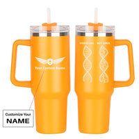 Thumbnail for Aviation DNA Designed 40oz Stainless Steel Car Mug With Holder