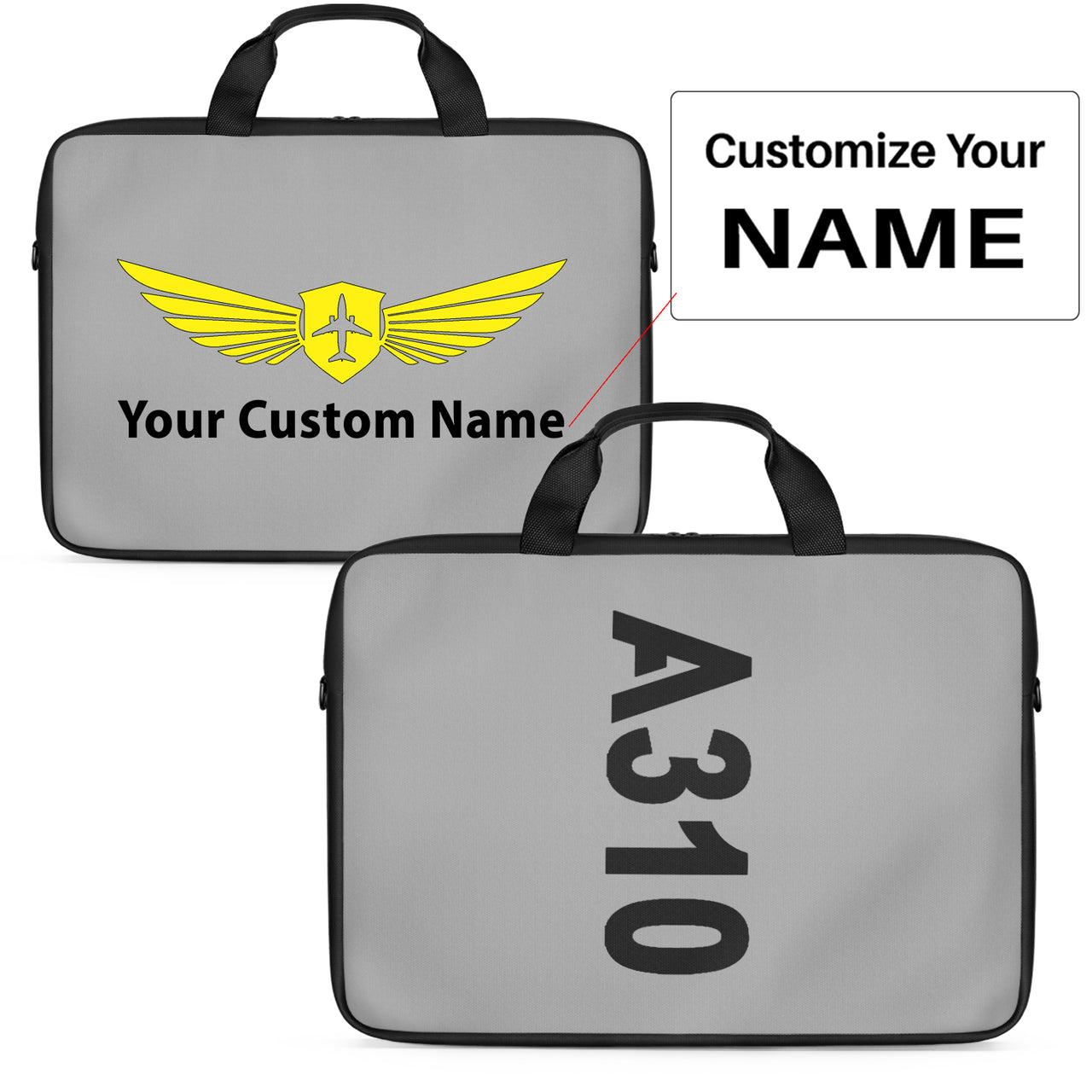 A310 Text Designed Laptop & Tablet Bags