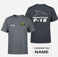 Thumbnail for The McDonnell Douglas F18 Designed Double-Side T-Shirts