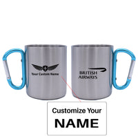 Thumbnail for British Airways Airlines Designed Stainless Steel Outdoors Mugs