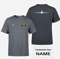 Thumbnail for Boeing 747 Silhouette Designed Double-Side T-Shirts