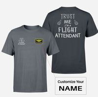 Thumbnail for Trust Me I'm a Flight Attendant Designed Double-Side T-Shirts