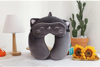 Thumbnail for Cartoon U-Shaped Memory Cotton Neck Pillow: Soft Travel Headrest