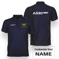 Thumbnail for A330neo & Text Designed Double Side Polo T-Shirts