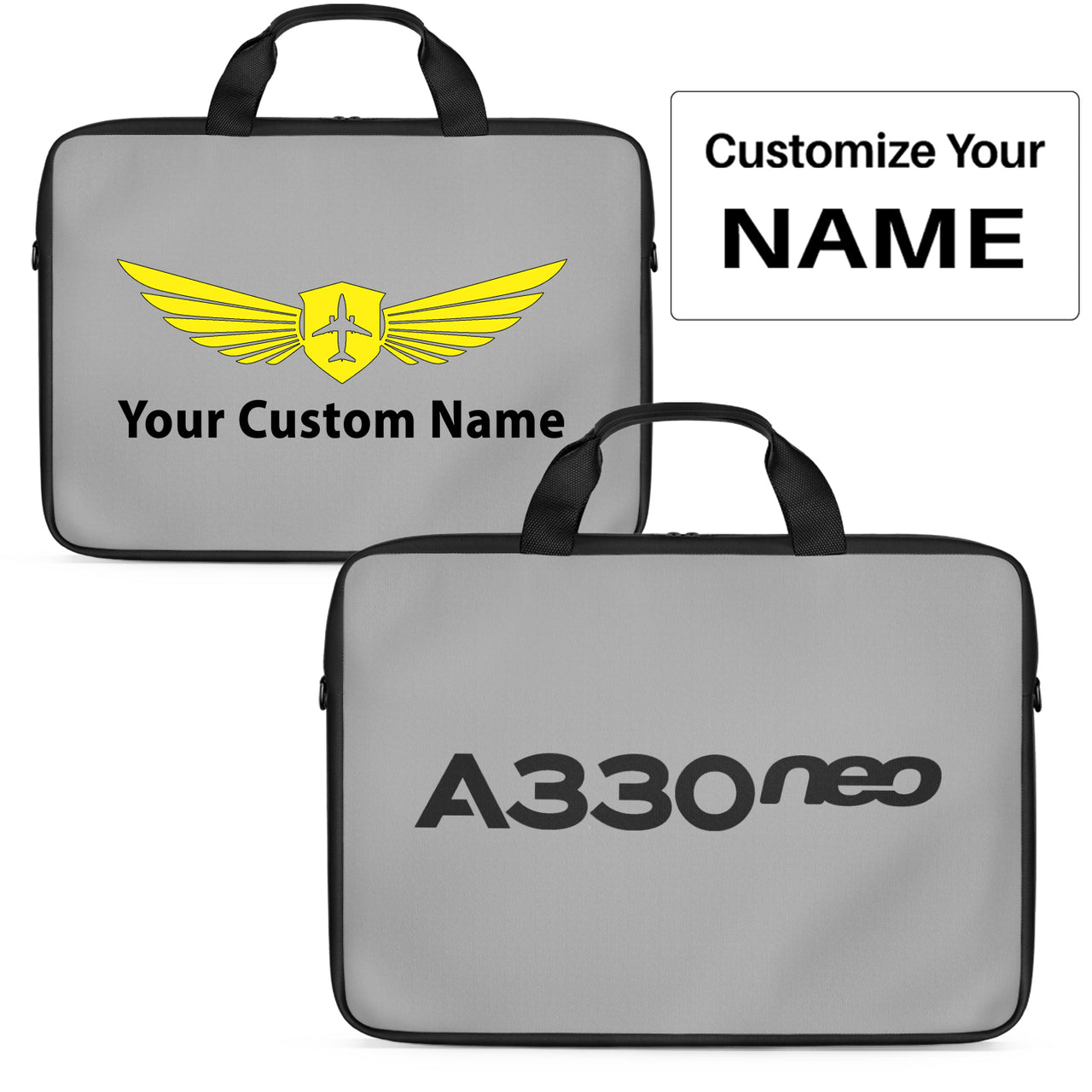 A330neo & Text Designed Laptop & Tablet Bags