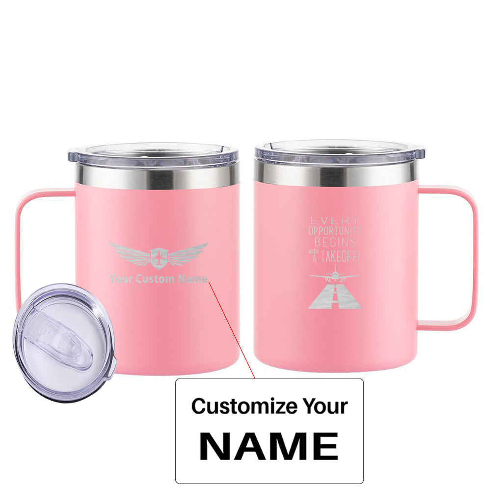 Every Opportunity Designed Stainless Steel Laser Engraved Mugs