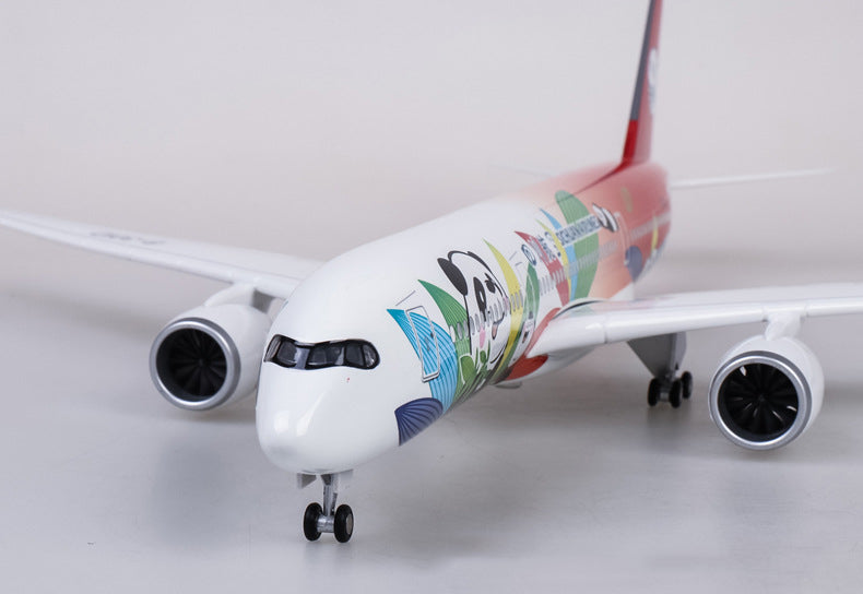 Sichuan Panda Airbus A350 Airplane Model (1/142 Scale)