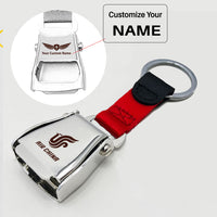 Thumbnail for Air China Airlines Designed Airplane Seat Belt Key Chains