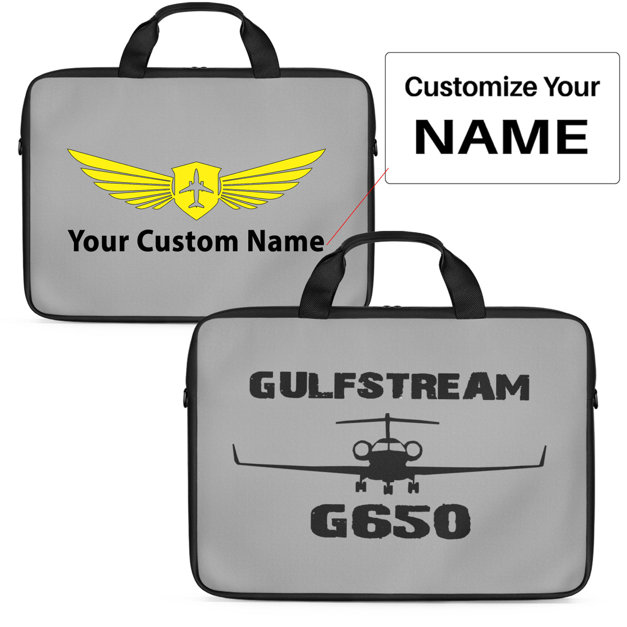 Gulfstream G650 & Plane Designed Laptop & Tablet Bags