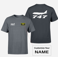 Thumbnail for Boeing 747 - Queen of the Skies Designed Double-Side T-Shirts