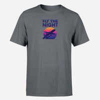 Thumbnail for Fly The Night Design Super Quality T-Shirts