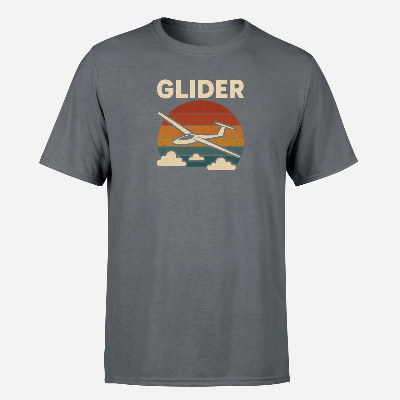 Retro I Love Gliding Design Super Quality T-Shirts