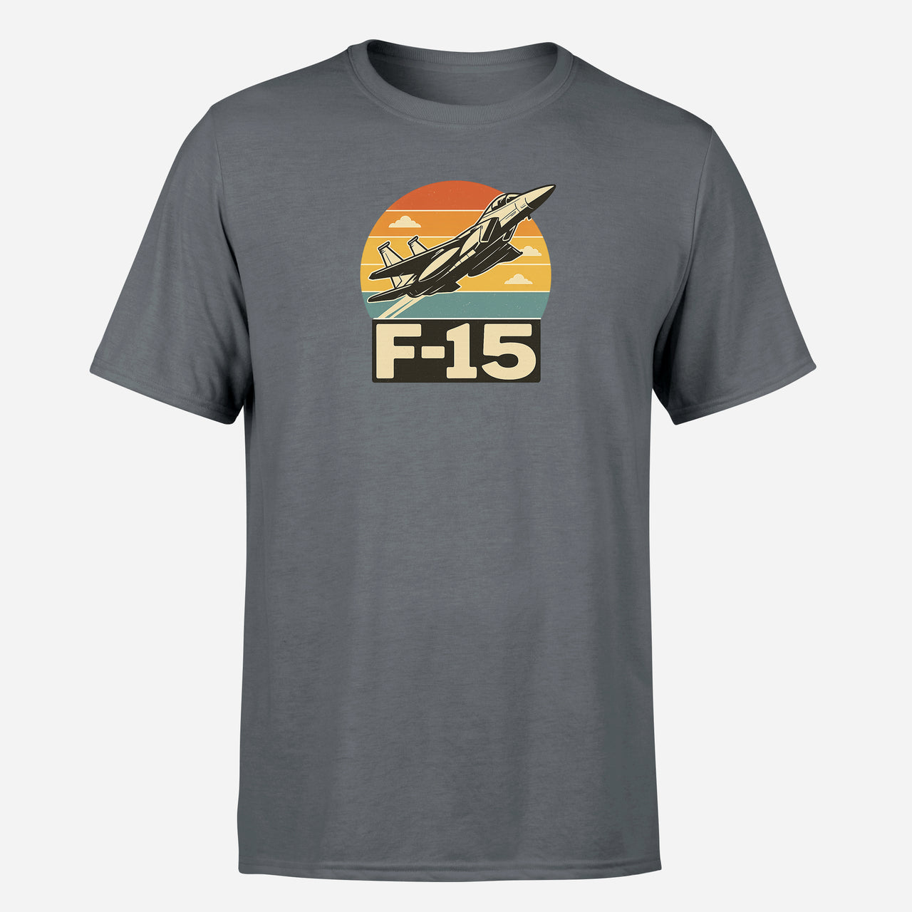 Retro Fighter Jet F15 Design Super Quality T-Shirts