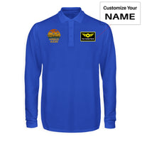 Thumbnail for Retro Airbus A330 Designed Long Sleeve Polo T-Shirts