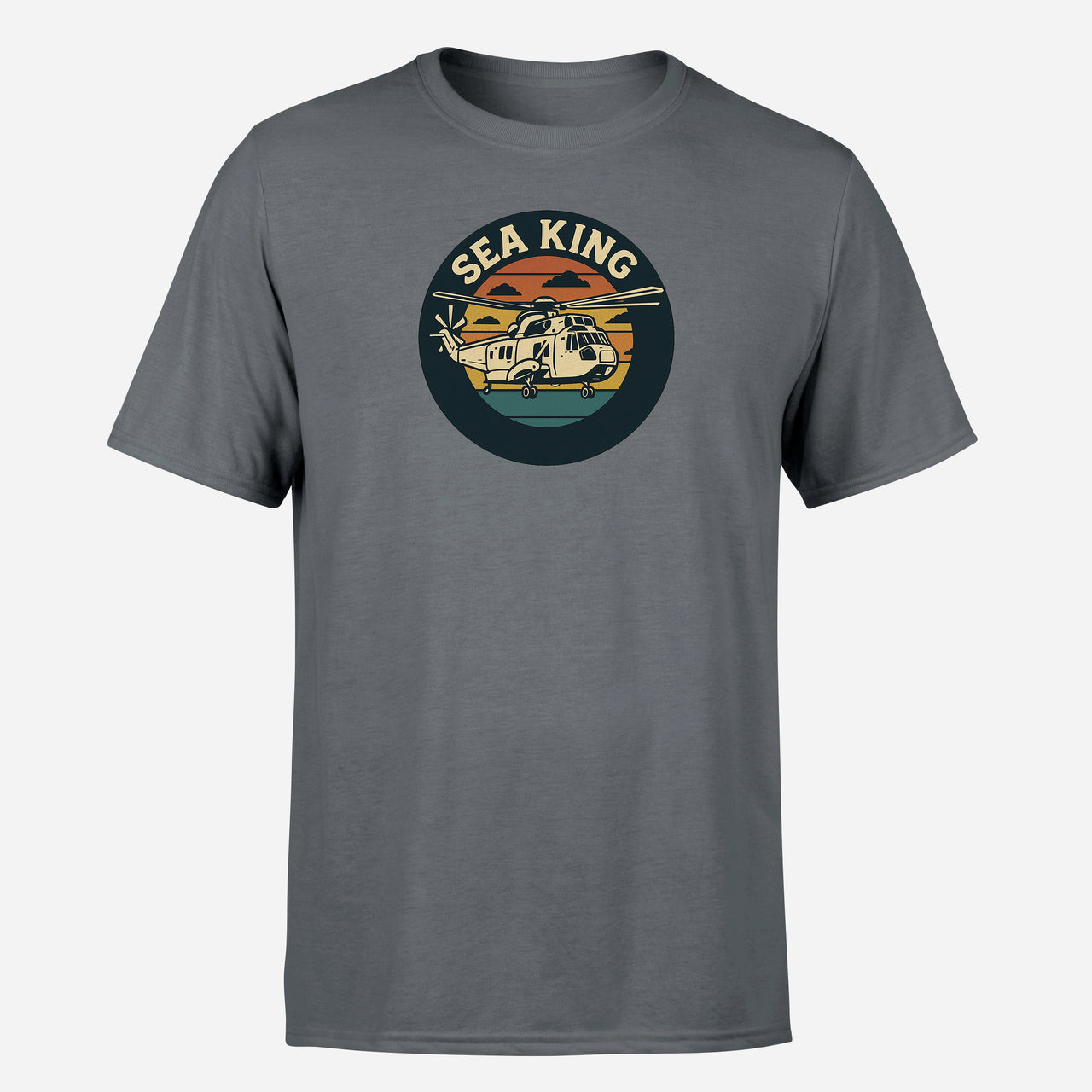 Sea King Helicopter Design Super Quality T-Shirts