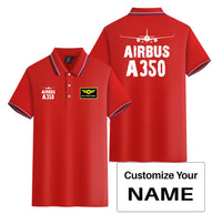 Thumbnail for Airbus A350 & Plane Designed Stylish Polo T-Shirts (Double-Side)