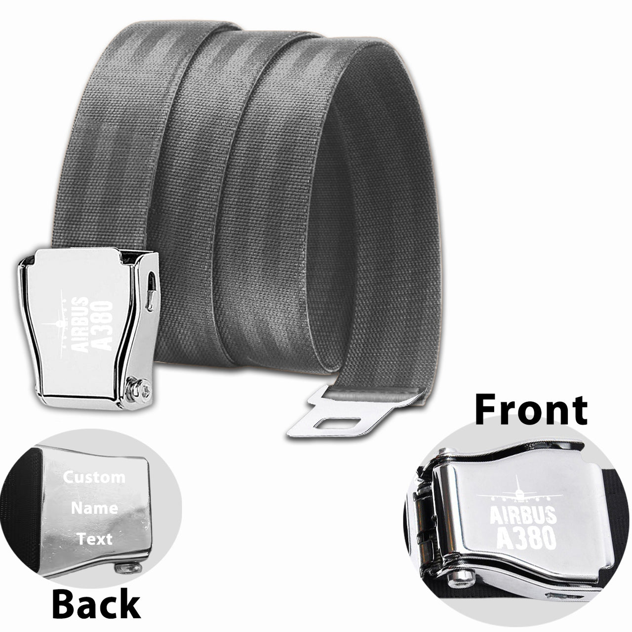 Airbus A380 & Plane Designed Fashion Airplane Seat Belts