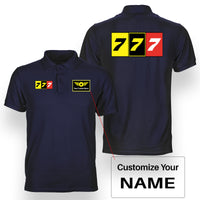 Thumbnail for Flat Colourful 777 Designed Double Side Polo T-Shirts