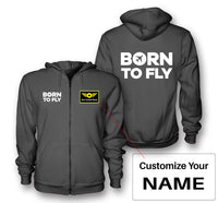 Thumbnail for Born To Fly Special Designed Zipped Hoodies