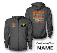 Thumbnail for Flight Attendant Label Designed Zipped Hoodies