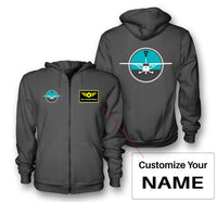 Thumbnail for Cessna & Gyro Designed Zipped Hoodies