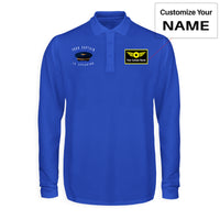 Thumbnail for Your Captain Is Speaking Designed Long Sleeve Polo T-Shirts