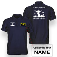 Thumbnail for Air Traffic Controllers - We Rule The Sky Designed Double Side Polo T-Shirts