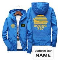 Thumbnail for Retro Boeing 737 Designed Thin Windbreaker Jackets