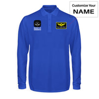 Thumbnail for Keep It Coordinated Designed Long Sleeve Polo T-Shirts