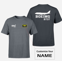 Thumbnail for Boeing 737 Printed Designed Double-Side T-Shirts