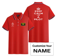 Thumbnail for Keep Calm I'm a Pilot Designed Stylish Polo T-Shirts (Double-Side)
