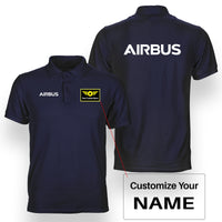 Thumbnail for Airbus & Text Designed Double Side Polo T-Shirts