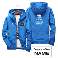 Thumbnail for Student Pilot (Helicopter) Designed Thin Windbreaker Jackets