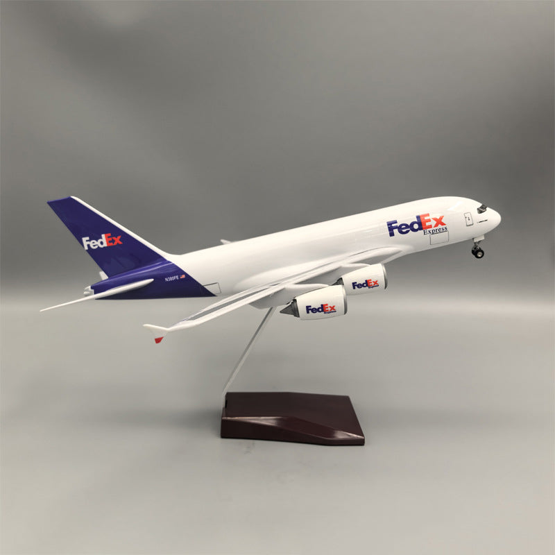 FedEx Cargo Aircraft Airlines Airbus A380 Airplane Model (1/160 Scale)