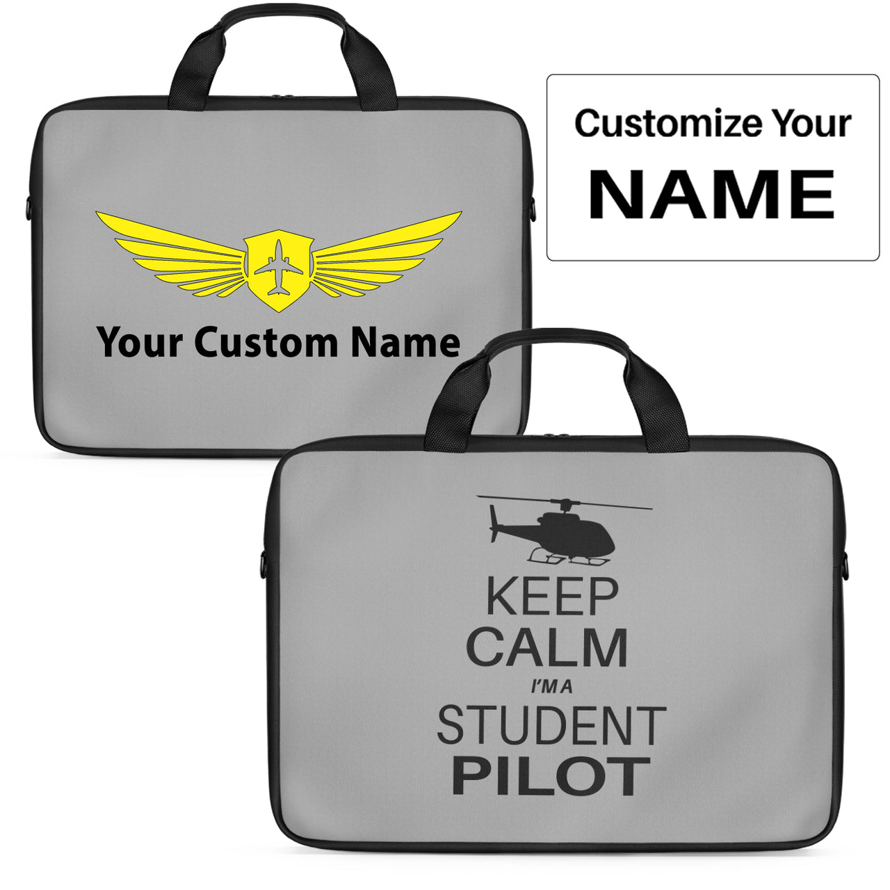 Student Pilot (Helicopter) Designed Laptop & Tablet Bags