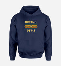 Thumbnail for Retro Boeign 747-8 Designed Hoodies
