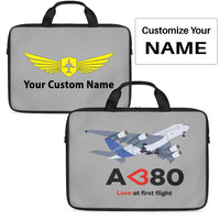 Thumbnail for Airbus A380 Love at first flight Designed Laptop & Tablet Bags
