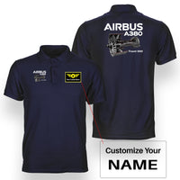 Thumbnail for Airbus A380 & Trent 900 Engine Designed Double Side Polo T-Shirts
