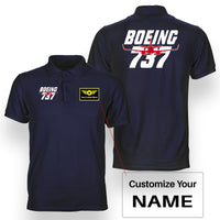 Thumbnail for Amazing Boeing 737 Designed Double Side Polo T-Shirts