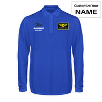 Thumbnail for The Sukhoi SU-35 Designed Long Sleeve Polo T-Shirts
