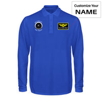 Thumbnail for In Thrust We Trust Designed Long Sleeve Polo T-Shirts