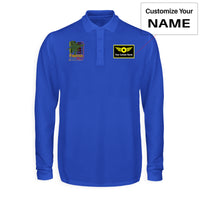 Thumbnail for Fighter Machine Designed Long Sleeve Polo T-Shirts