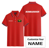 Thumbnail for Bombardier & Text Designed Stylish Polo T-Shirts (Double-Side)