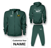 Thumbnail for To Fly or Not To What a Stupid Question Designed Zipped Hoodies & Sweatpants Set