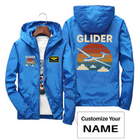 Thumbnail for Retro I Love Gliding Designed Thin Windbreaker Jackets