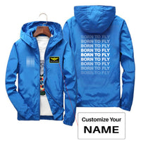 Thumbnail for Born To Fly Opacity Designed Thin Windbreaker Jackets
