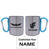 Thumbnail for Air China Airlines Designed Stainless Steel Outdoors Mugs
